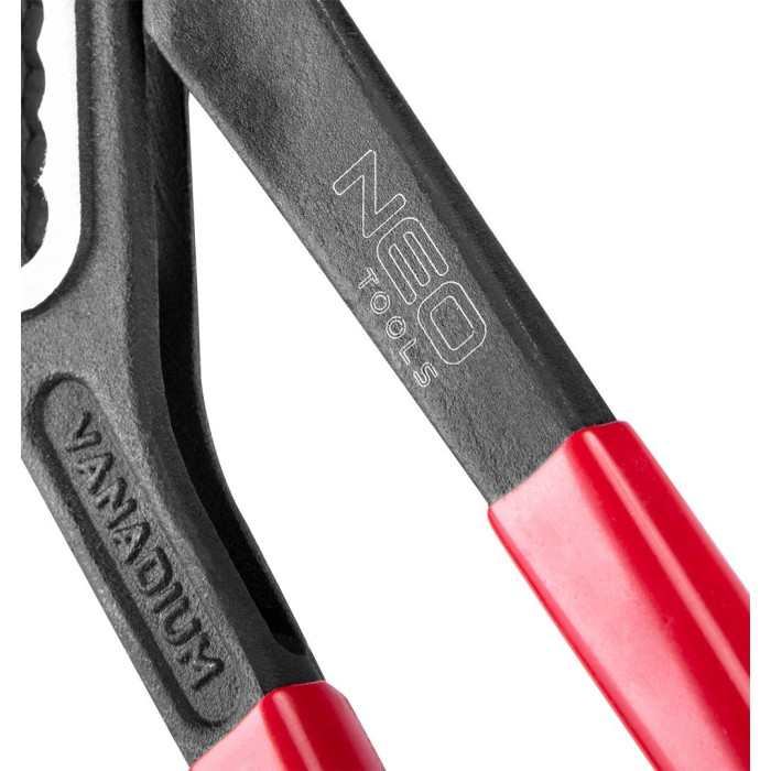 Кліщі переставні Neo Tools, 45°, робочий діапазон 0-45мм, 300мм