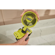Вентилятор акумуляторний кліпса Ryobi USB Lithium RCF4-0 4В 3800об·хв обертання 325° поворот 180° 2 швидкості 0.29кг без АКБ та ЗП