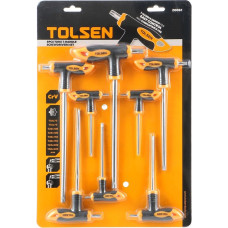 Викрутка Tolsen набір 8шт, Т-подібні, Тorx 10-50, сталь CrV