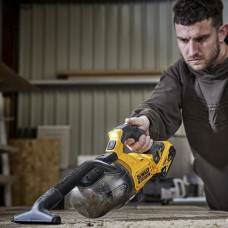 Пилосос акумуляторний DeWalt 18B XR Li-lon D318мм контейнер 0.л 217л/с 1.5кг без АКБ і ЗП