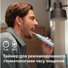 Щітка зубна електр. Philips, Sonicare 6100 Series, 62т. колив/хв, насадок-1, футляр, блакитний