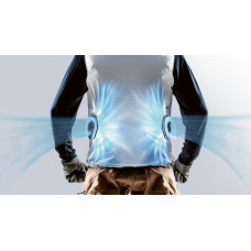 Жилет акумуляторний Makita LXT/CXT, 10.8-18В, з вентиляцією, поліестер, розміт М, білий, 0.38кг