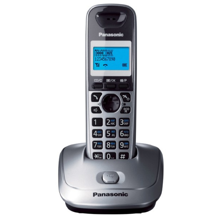 Радіотелефон DECT Panasonic KX-TG2511UAM, Metallic