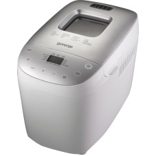 Хлібопічка Gorenje 850Вт, програм-1.6, макс.вага - 1.6кг, форма прямокутник, пластик, сірий