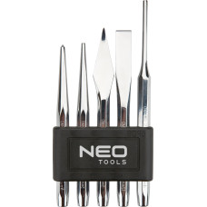 Пробійник і керн Neo Tools, (зубил і доліт), набір 5шт