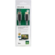 Кабель HDMI (M/M) Belkin 2м, High Speed Ethernet, чорний
