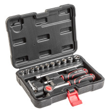 Набір інструментів Top Tools, набір торцевих головок 1/4", 15шт