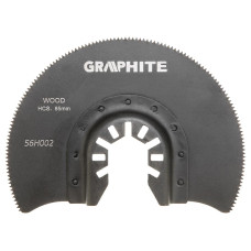 Насадка для багатофункціонального інструменту GRAPHITE, диск пильний, 85мм, HCS по дереву