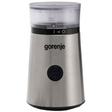 Кавомолка Gorenje роторна 150Вт, об'єм зерен-60г, метал, чорно-сріблястий