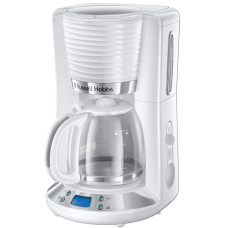 Кавоварка Russell Hobbs крапельна Inspire 1,25л, мелена, 10 чашок, таймер вимкнення, білий
