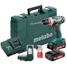 Шурупокрут-дриль акумуляторний Metabo BS 18 Quick 18В 2x2А·год 24·48Нм 0-450·0-1600об·хв 1.4кг