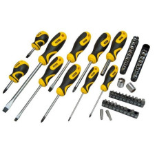 Викрутки Stanley набір 48шт, 20 біт, SL,PH,Torx,H, 18 торцевих головок, сумка