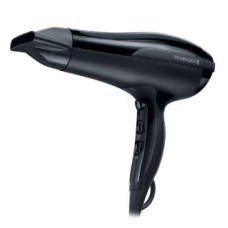 Фен Remington Thermacare Pro, 2200Вт, 3 режими, турмалінова іоніз-я, хол. обдув, чорний