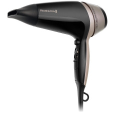 Фен Remington Thermacare Pro, 2100Вт, 3 режими, дифузор,турмалінова  іоніз-я, хол. обдув, чорно-коричневий
