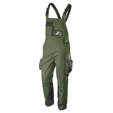 Напівкомбінезон робочий Neo Tools Camo Olive, потрійний шов, L(52), оливковий