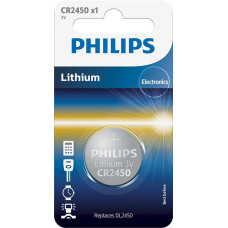 Батарейка Philips   літієва CR2450  блістер, 1 шт