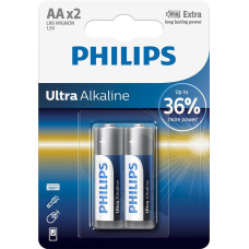 Батарейка Philips Ultra Alkaline лужна AA блістер, 2 шт