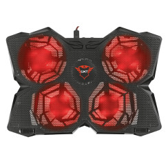 Підставка для ноутбука Trust GXT 278 Yozu, до 17.3", RED LED, чорний