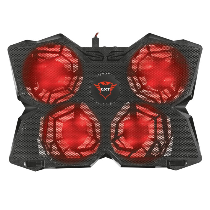 Підставка для ноутбука Trust GXT 278 Yozu, до 17.3", RED LED, чорний
