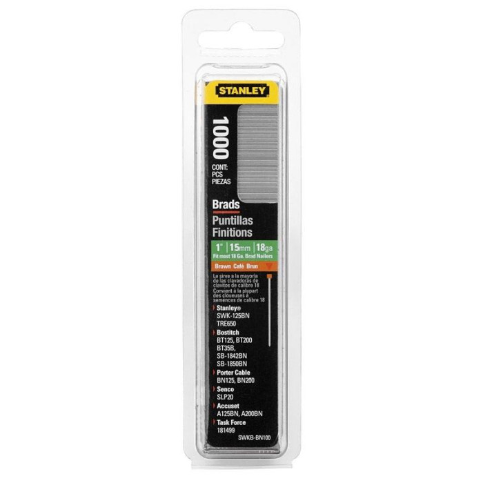 Скоби Stanley, тип J, 15мм, 1000шт