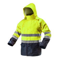 Куртка робоча Neo Tools Visibility, підвищеної видимості, матеріал Oxford 300D, XXXL(58), жовтий