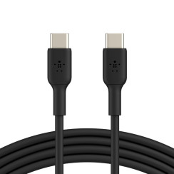 Кабель USB-C > USB-C заряджання/синхронізації Belkin 2м, 60Вт, Type-C, PVC, чорний