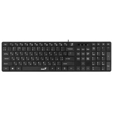 Клавіатура мембранна Genius SlimStar-126, 109key, USB-A, EN/UKR/RU, чорний