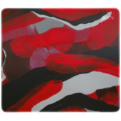 Ігрова поверхня Xtrfy GP4 Abstract Retro, L (460 x 400 x 4мм), червоний