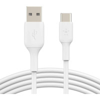 Кабель USB-A > USB-C заряджання/синхронізації Belkin 2м, 15Вт, Type-C, PVC, білий
