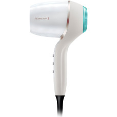 Фен Remington HYDRAluxe PRO, 2200Вт, 3 режими, дифузор, іоніз-я, хол. обдув, білий