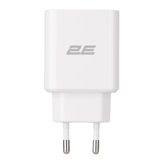 Зарядний пристрій мережевий 2E 20Вт USB-C PD, білий