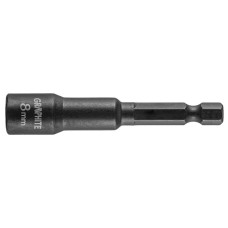 Головка торцева GRAPHITE, 1/4", ударна з магнітом, 8х65мм, сталь S2
