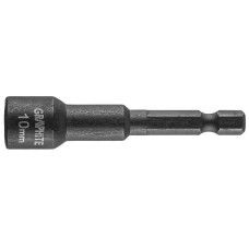 Головка торцева GRAPHITE, 1/4", ударна з магнітом, 10х65мм, сталь S2