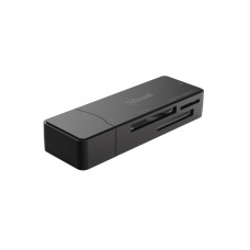 Кардрідер Trust Nanga USB-A 3.2 > SD/microSD/MS/MSPRO/ммC/M2, чорний