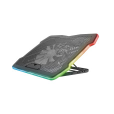 Підставка для ноутбука Trust GXT 1126 Aura, до 17", RGB, чорний