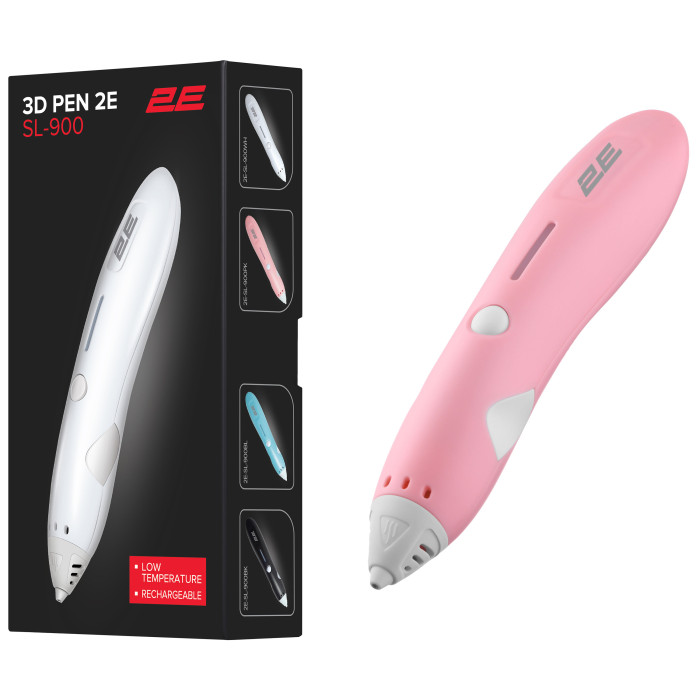 Ручка 3D 2E SL_900, PCL, Aкб 500mAh, рожевий