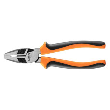 Плоскогубці комбіновані Neo Tools 40% FS, до 40% зменшення прикладених зусиль, 200мм, CrNi