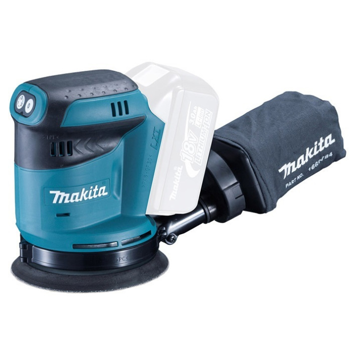 Шліфмашина ексцентриков акумуляторна Makita DBO180Z 18В 125мм 7000/9500/11000об·хв 1.7кг без АКБ та ЗП