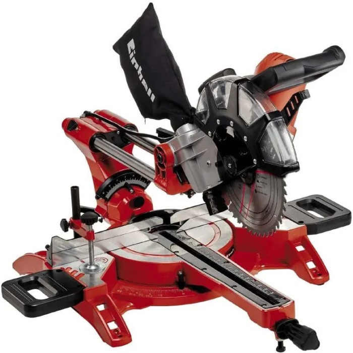 Пила торцовочна Einhell TC-SM 2534/1 Dual з протяжкою 2100Вт диск 250мм 14.3кг лазер