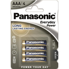 Батарейка Panasonic EVERYDAY POWER лужна AAА блістер, 4 шт.