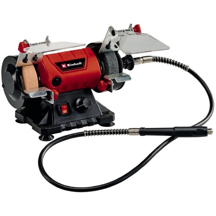 Верстат заточувальний Einhell TC-XG 75 Kit 150Вт коло 75х10х20мм 0-9900об·хв 1.73кг гнучкий вал