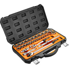 Набір інструментів Neo Tools, набір торцевих головок 1/2", 33шт, CrV