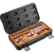 Набір інструментів Neo Tools, Набір торцевих головок 1/2", 23шт, CrV