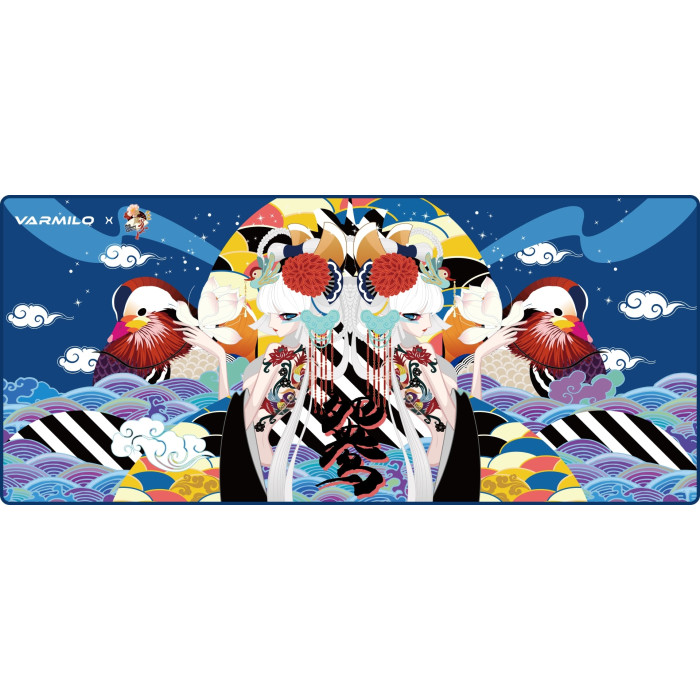 Ігрова поверхня Varmilo Lovebirds Blue, XL (900х400х3мм), синій
