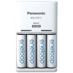 Зарядний пристрій Basic Charger+  Акумулятор Eneloop NI-MH  AA 2000 мАг, 4 шт.