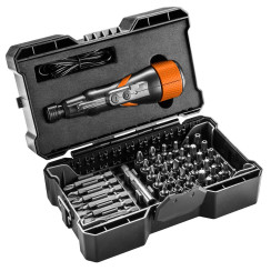 Викрутка Neo Tools акумуляторна, micro-USB, 3.6В Li-Ion, 800мА•год, 280об•хв, 42 біт, SL,PH,PZ,Torx, кейс