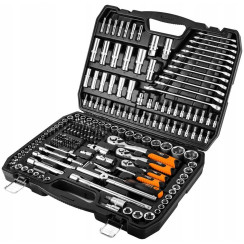 Набір інструментів Neo Tools, 1/2", 1/4", 3/8", 216шт, CrV