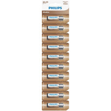 Батарейка Philips Entry Alkaline лужна AА стрічка, 10 шт