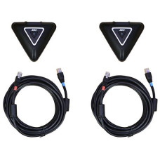 Мікрофонна пара додаткова AVer з 5 м кабелем для систем VC550/ FONE540/ VC520 Pro 3, 2 х Omni-mic, радіус дії 3 м, RJ45, чорний