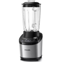 Блендер PHILIPS стаціонарний 1500Вт, чаша-2000мл, скло, чорний